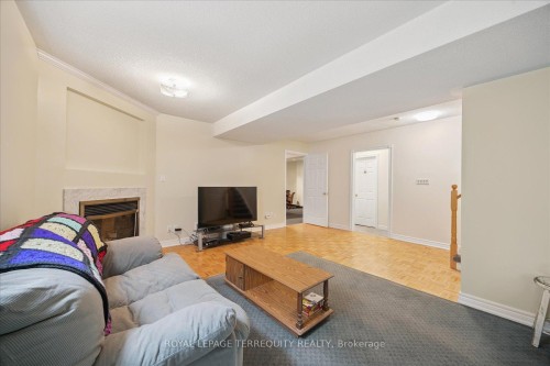 15 Waring Avenue, Whitby, ON - Indoor Photo Showing Living Room With Fireplace