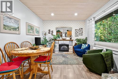 1005 Vaughan Street, Moose Jaw, SK - Indoor With Fireplace