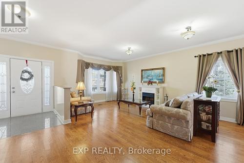 229 Dunraven Drive, Toronto, ON - Indoor Photo Showing Living Room With Fireplace
