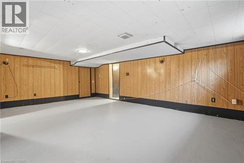Garage featuring wooden walls - 549 Weber Street E, Kitchener, ON - Indoor