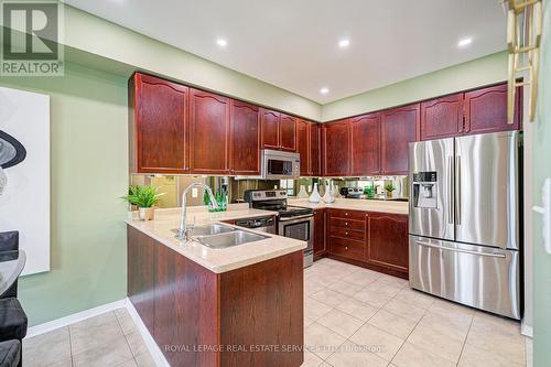 21 Duxford Street, Brampton, ON - Indoor Photo Showing Kitchen With Double Sink
