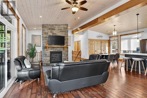 38 Pheasant Street, Kawartha Lakes (Emily), ON - Indoor Photo Showing Living Room With Fireplace