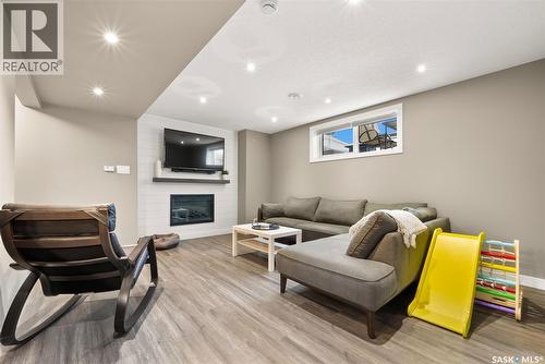 5122 Snowbirds Crescent, Regina, SK - Indoor With Fireplace