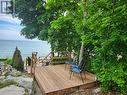 3 tiered deck down to the beach - 80 Lighthouse Drive, Haldimand (Dunnville), ON  - Outdoor With Body Of Water With Deck Patio Veranda 