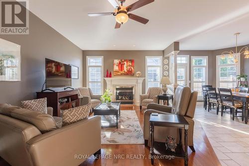 47 Countryside Drive, St. Catharines (Grapeview), ON - Indoor Photo Showing Living Room With Fireplace