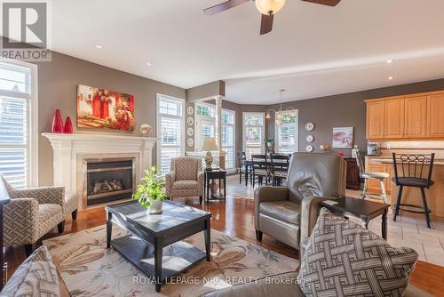 47 Countryside Drive, St. Catharines (Grapeview), ON - Indoor Photo Showing Living Room With Fireplace