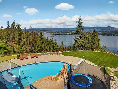 2519 Hillsborough Road, West Kelowna, BC - Outdoor With Body Of Water With In Ground Pool With View