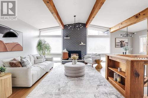 2320 Nerta Street, Ottawa, ON - Indoor Photo Showing Living Room With Fireplace