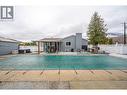 backyard - 225 Circle Drive, Oliver, BC  - Outdoor With In Ground Pool 