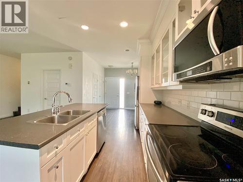 A & B 422 St Mary Street, Esterhazy, SK - Indoor Photo Showing Kitchen With Double Sink