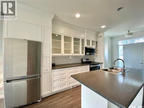 A & B 422 St Mary Street, Esterhazy, SK - Indoor Photo Showing Kitchen With Double Sink