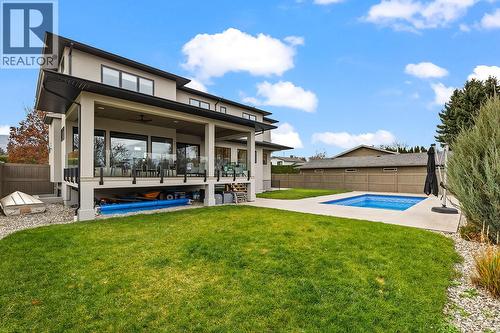 720 Turner Road, Kelowna, BC - Outdoor With In Ground Pool With Deck Patio Veranda With Backyard