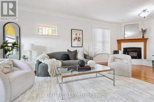 132 Queen Street W, Cambridge, ON - Indoor Photo Showing Living Room With Fireplace