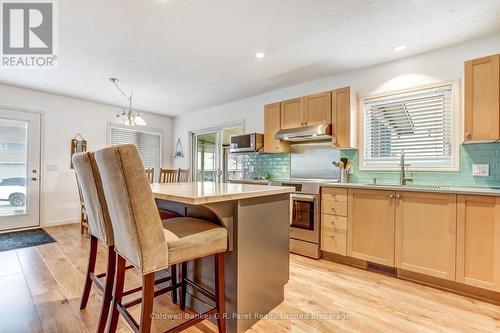 Eat in kitchen with center island. - 1 Duncan Street, Norfolk (Turkey Point), ON - Indoor Photo Showing Other Room