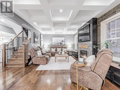 66 Rideout Street, Ajax, ON - Indoor With Fireplace