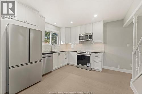 2960 Meadowbrook Lane Unit# 2, Windsor, ON - Indoor Photo Showing Kitchen With Stainless Steel Kitchen With Upgraded Kitchen