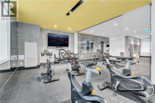 55 Duke Street W Unit# 1210, Kitchener, ON - Indoor Photo Showing Gym Room