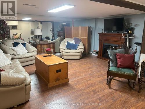 112 Old Varcoe Road, Clarington, ON - Indoor Photo Showing Living Room With Fireplace