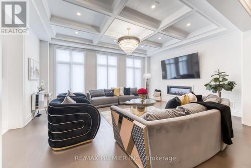 101 Appleyard Avenue, Vaughan, ON - Indoor Photo Showing Living Room With Fireplace
