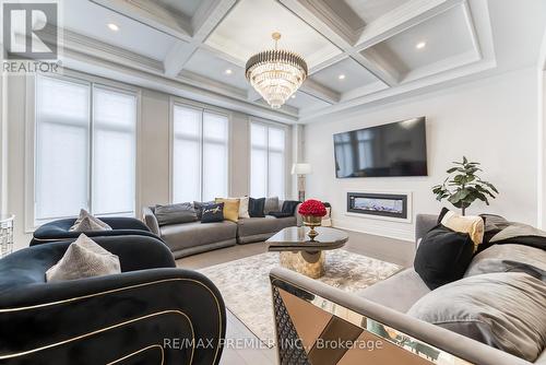 101 Appleyard Avenue, Vaughan, ON - Indoor Photo Showing Living Room With Fireplace