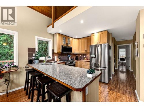 2401 Perrier Lane, Nelson, BC - Indoor Photo Showing Kitchen With Double Sink