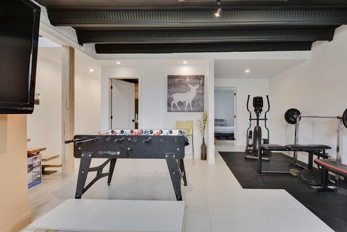 Salle familiale - 42 Mtée De La Pointe-Aux-Sables, Cap-Santé, QC - Indoor Photo Showing Gym Room