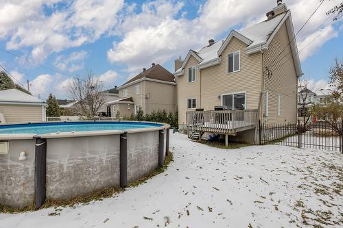 Backyard - 339 Rue Ste-Marie, Sainte-Marthe-Sur-Le-Lac, QC - Outdoor With Above Ground Pool
