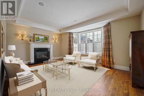 1283 Lindburgh Court, Mississauga, ON - Indoor Photo Showing Living Room With Fireplace