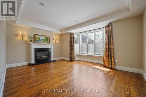1283 Lindburgh Court, Mississauga, ON - Indoor Photo Showing Living Room With Fireplace