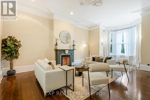 2 - 46 Herkimer Street, Hamilton, ON - Indoor Photo Showing Living Room With Fireplace