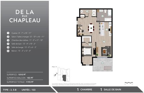 Plan (croquis) - 103-2960 Rue Chapleau, Sainte-Adèle, QC - Other
