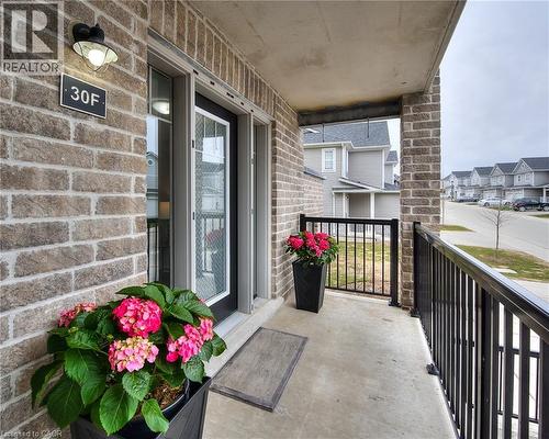 Large front porch - 1989 Ottawa Street S Unit# 30F, Kitchener, ON - Outdoor With Exterior