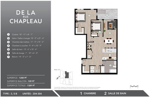 Drawing (sketch) - 204-2960 Rue Chapleau, Sainte-Adèle, QC - Other