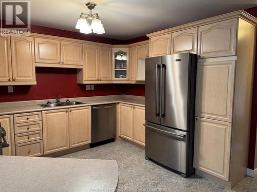 11285 Firgrove Drive, Windsor, ON - Indoor Photo Showing Kitchen With Double Sink