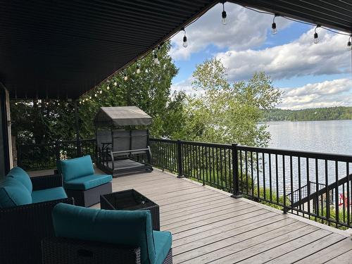 Balcon - 100 22E Rue Du Lac-Des-Français, Sainte-Marcelline-De-Kildare, QC - Outdoor With Body Of Water With Deck Patio Veranda With Exterior