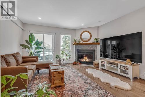 184 Briston Private, Ottawa, ON - Indoor Photo Showing Living Room With Fireplace