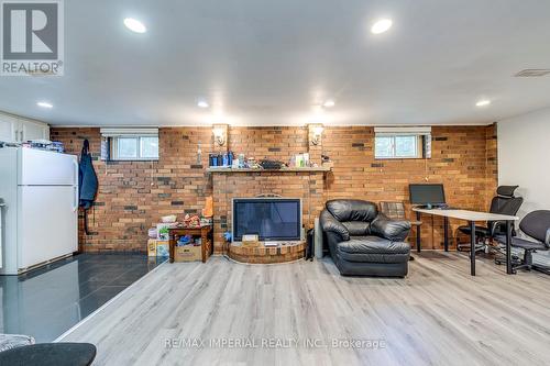 Basement - 11 Queensbury Drive, Hamilton, ON - Indoor With Fireplace