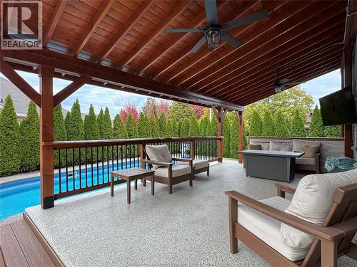 2015 Eugeni, Tecumseh, ON - Outdoor With In Ground Pool With Deck Patio Veranda With Exterior