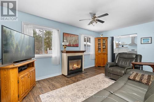 290 South Waseosa Lake Road, Huntsville, ON - Indoor Photo Showing Living Room With Fireplace