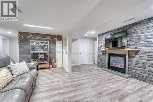 111 Danforth, Leamington, ON - Indoor Photo Showing Other Room With Fireplace