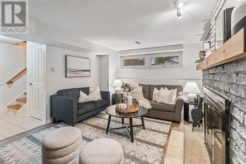 123 Guthrie Crescent, Whitby, ON - Indoor Photo Showing Living Room With Fireplace