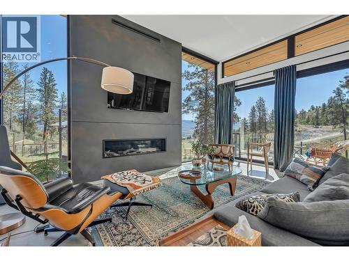 503 Wilson Mountain Road, Oliver, BC - Indoor Photo Showing Living Room With Fireplace