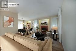 Virtually staged living room - 