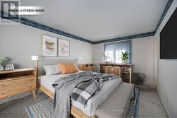 Primary bedroom virtually staged - 