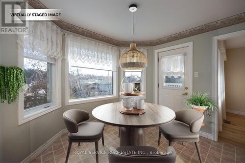 Virtually staged breakfast area - 3 Mahood Court, Selwyn, ON - Indoor Photo Showing Dining Room