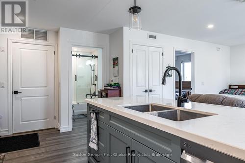 201 - 100 Gordon Street, Stratford, ON - Indoor Photo Showing Kitchen With Double Sink