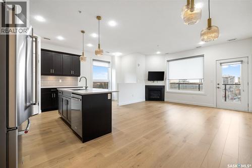607 2055 Rose Street, Regina, SK - Indoor Photo Showing Kitchen With Upgraded Kitchen