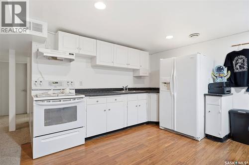 45 Porteous Crescent, Saskatoon, SK - Indoor Photo Showing Kitchen With Double Sink