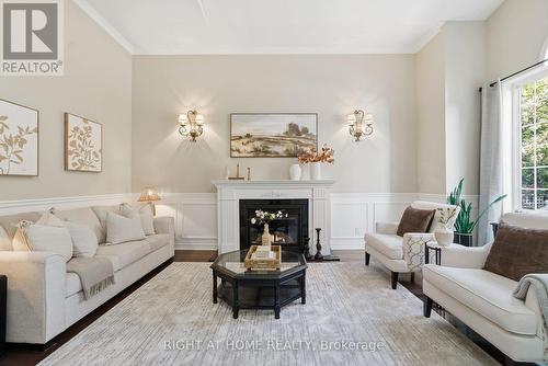 628 Marksbury Road, Pickering (West Shore), ON - Indoor Photo Showing Living Room With Fireplace