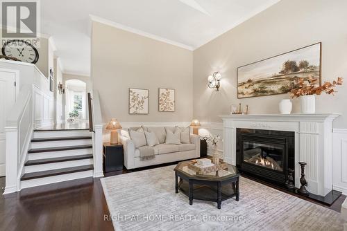 628 Marksbury Road, Pickering (West Shore), ON - Indoor Photo Showing Living Room With Fireplace